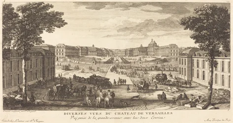 View Taken from the Grand Avenue Between the Two Stables