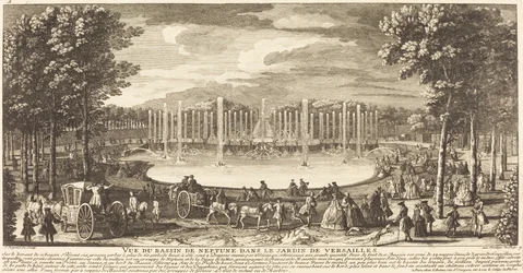 View of the Neptune Basin in the Garden of Versailles