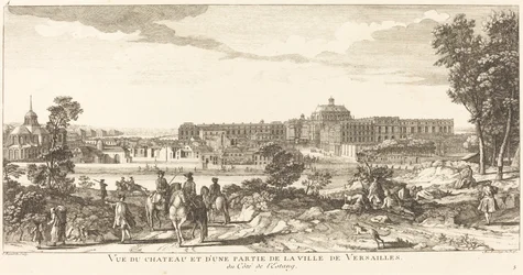 View of the Chateau and Part of the City of Versailles