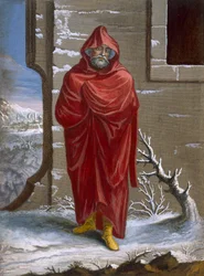 A Turk in winter clothing, plate 41 from “Collection of One Hundred Prints Representing the Different Nations of the Levant” by Charles de Ferriol, engraved by Jean-Baptiste Haussard (fl. 1679-1749), 1