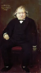 Portrait of Joseph Ernest Renan (1823-1892), French Historian, Philosopher, Philologist and Writer