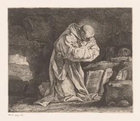 Saint Bruno Kneeling in Prayer