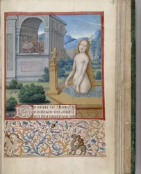 Bathsheba Bathing (Book of Hours)