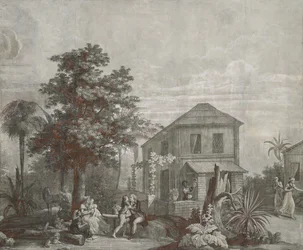 Family Time, Wallpaper Panel from the Series 