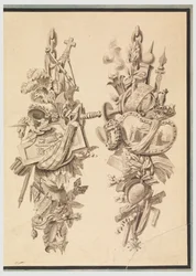 Design for Two Trophies