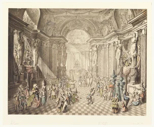 View of a Masquerade Ball
