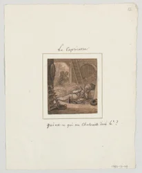 Design for a Painted Porcelain Plate, Capricorn from the Farcical Zodiac Service