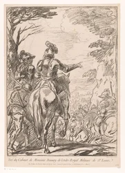 Two Soldiers on Horseback (Halte de cavaliers)