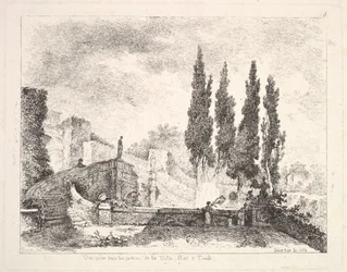 View of the Gardens at the Villa d