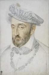 Portrait of King Henry II of France by Jean Clouet (detail)