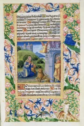 Anthony the Great and Paul the Hermit, from the Hours of Louis d