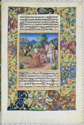 The Meeting of Abigail and David, from the Book of Hours of Louis dOrleans