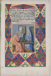 St. Luke Painting the Virgin Mary, from the Book of Hours of Louis dOrleans