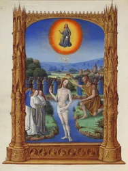 Très Riches Heures du Duc de Berry - The Baptism of Christ