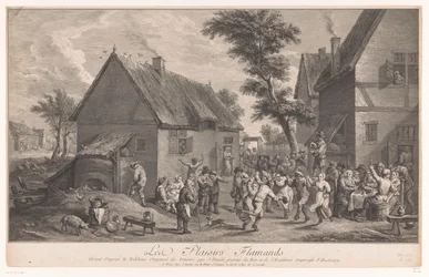 Dancing People in Front of an Inn (Les Plaisirs Flamands)