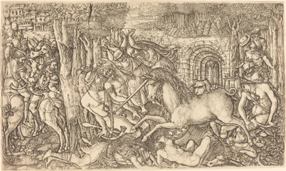 A King Pursued by a Unicorn