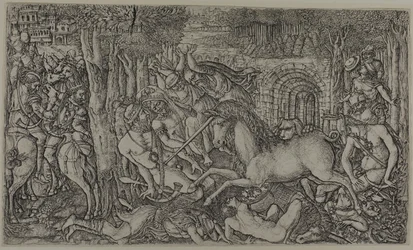 A King Pursued by a Unicorn