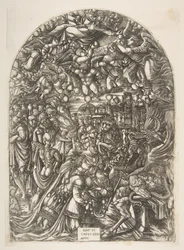 The Dragon with Two Horns and the Beast with Seven, from the Apocalypse