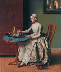 A Dutch Girl at Breakfast