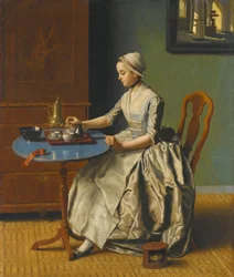 Dutch Girl at Breakfast