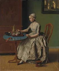 Dutch Girl at Breakfast