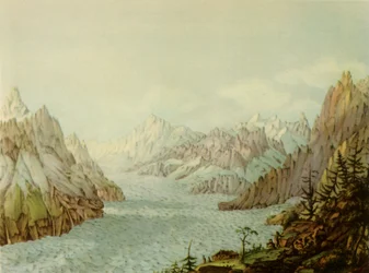 The Mer de Glace or Glacier des Bois, 1787, 1946