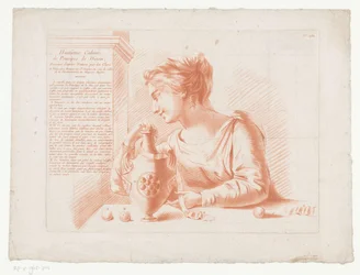 Title Print with Woman and Jug (Compositions with Parts of the Human Body)