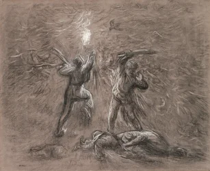 Hunting Birds by Torchlight