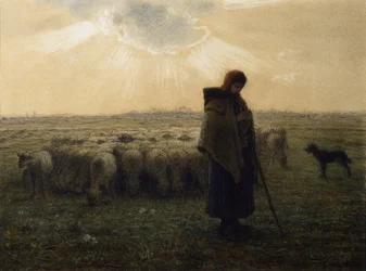 The Shepherdess and Her Flock, 1862-67