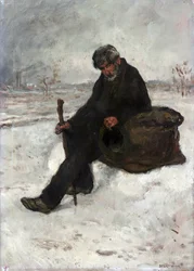 A Philosopher, Cheminot in the Snow