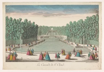 View of the Cascades of the Garden of the Château de Saint-Cloud