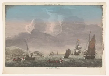 View of the Coast of England with Ships and Boats on the Water