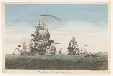 Seascape with Ships and Boats in the Wind