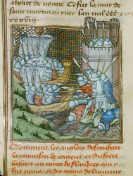 Two English Ships Attacking the Harbour of Cadsand in Flanders