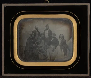 Group Portrait of Eight Including M. & Mme. Eynard