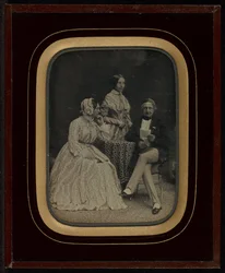 Portrait of Jean Gabriel and Anne-Charlotte-Adélaide Eynard with Madame Charrière