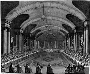French Revolution: Inaugural session of the Institute in 1795