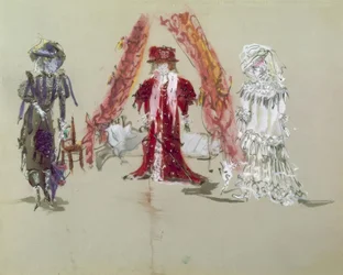 Stage Design with Figurines for the Premiere
