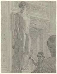 Statue of Antinous Albanie in the Capitoline Museum in Rome