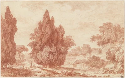 A Stand of Cypresses in an Italian Park