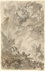 Bradamante Tries to Catch Hold of the Hippogryph (recto)