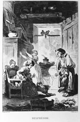 Illustration by Jean Honore Fragonard for the fable 