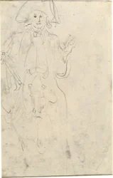 Man on a Horse (verso)