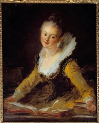 Study: A Woman at Her Office Flipping Through Books