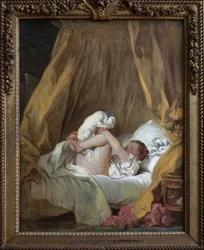 Young girl with a dog