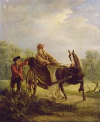 Voltaire in a Cabriolet at Ferney