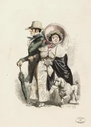 A Rentier and His Wife, 1840