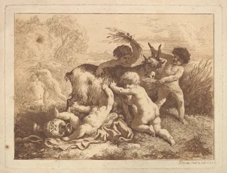 The Young Harvesters and the Goat, in an Album