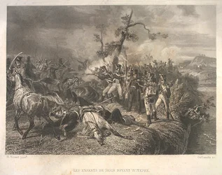 Battle between Russian Troops and French Cavalry near Ostrovno 25-26 July 1812
