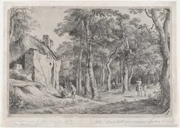 Cottage at the Entrance to a Forest